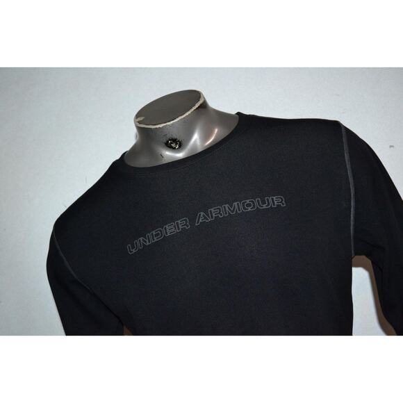 28072 Under Armour Gym Shirt Workout All Season Gear Black Size 2XL Mens - Picture 2 of 8